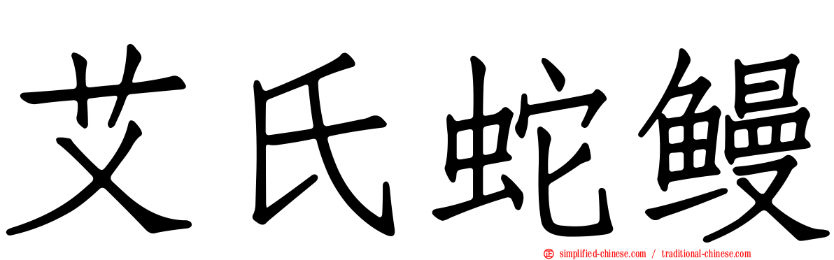 艾氏蛇鳗