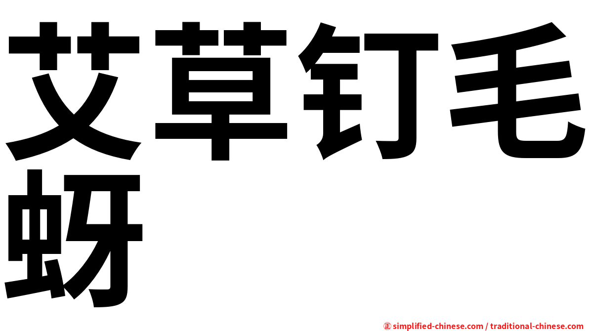 艾草钉毛蚜