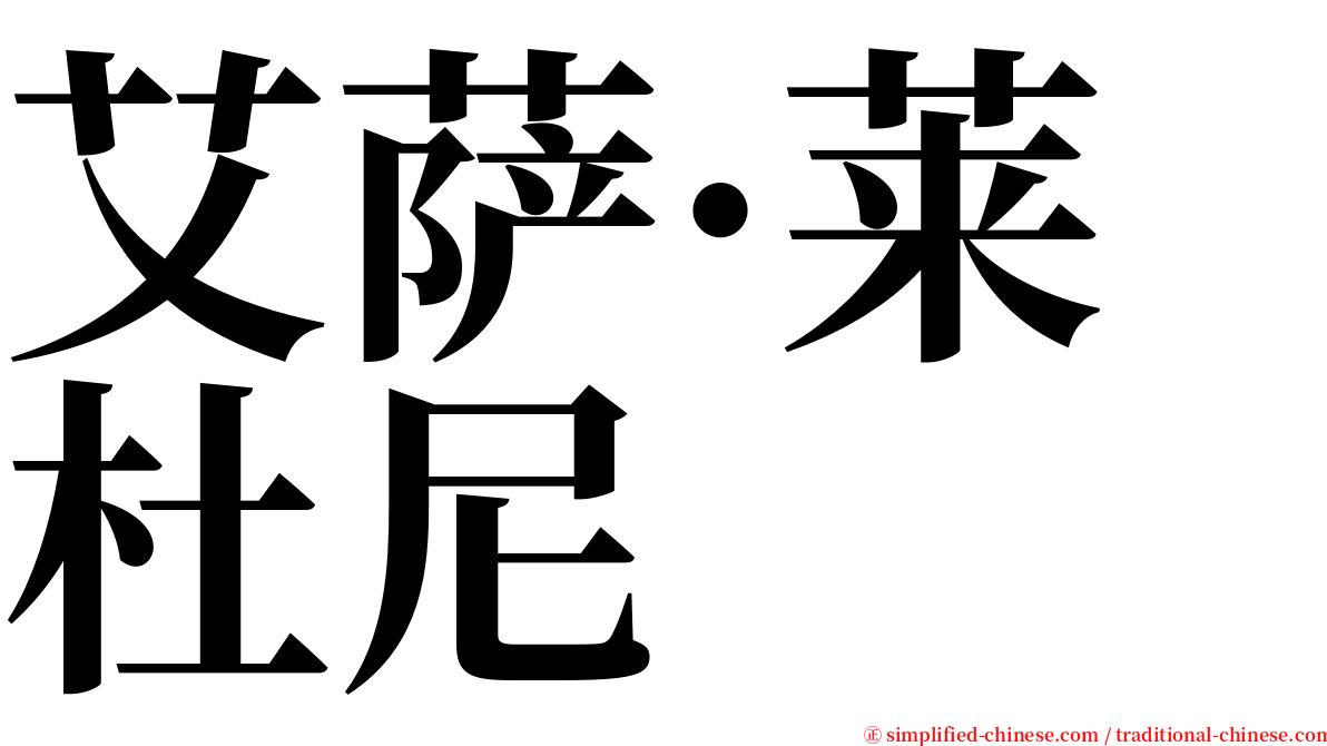 艾萨·莱杜尼 serif font