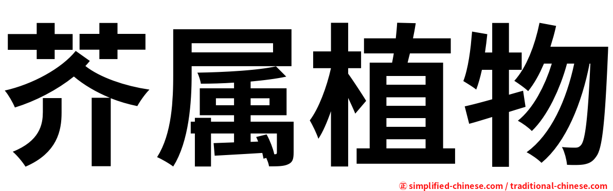 芥属植物