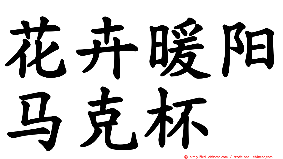 花卉暖阳马克杯