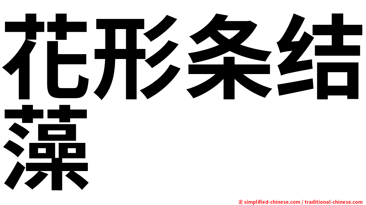 花形条结藻