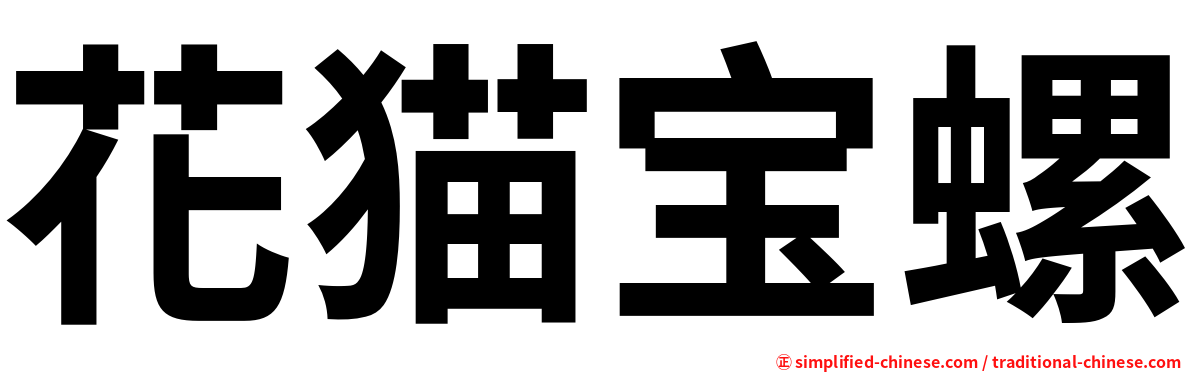 花猫宝螺