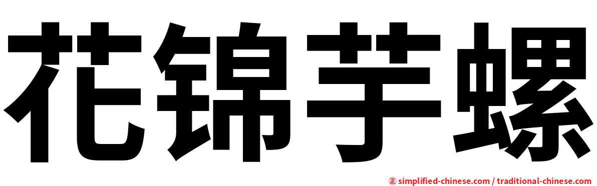 花锦芋螺