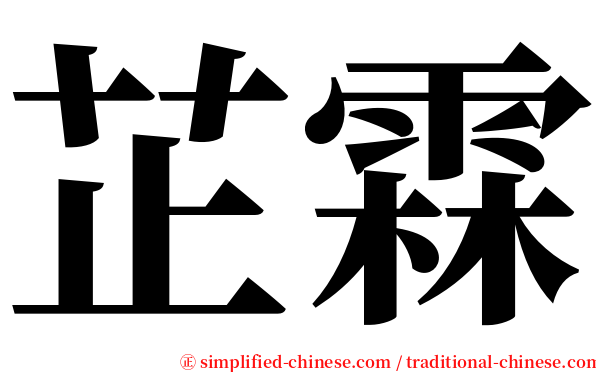 芷霖 serif font