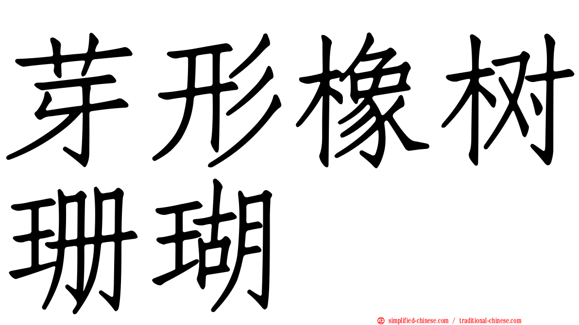 芽形橡树珊瑚