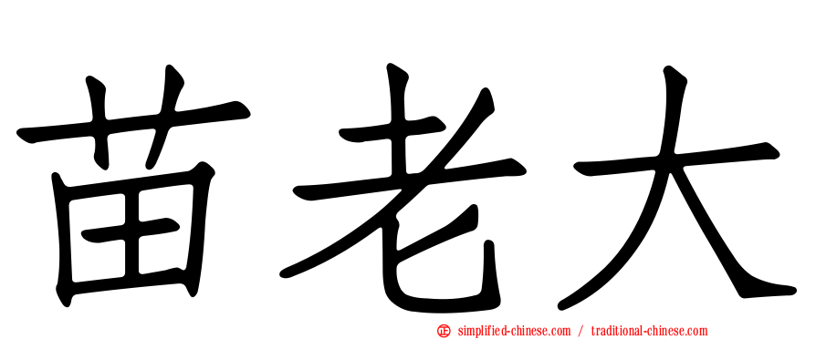 苗老大
