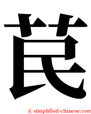 苠 serif font