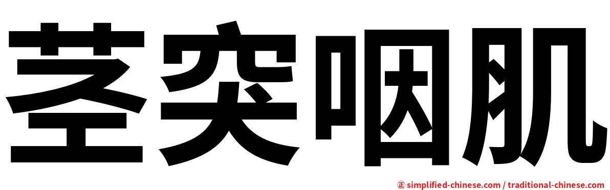 茎突咽肌