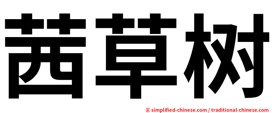 茜草树