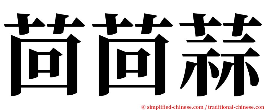茴茴蒜 serif font