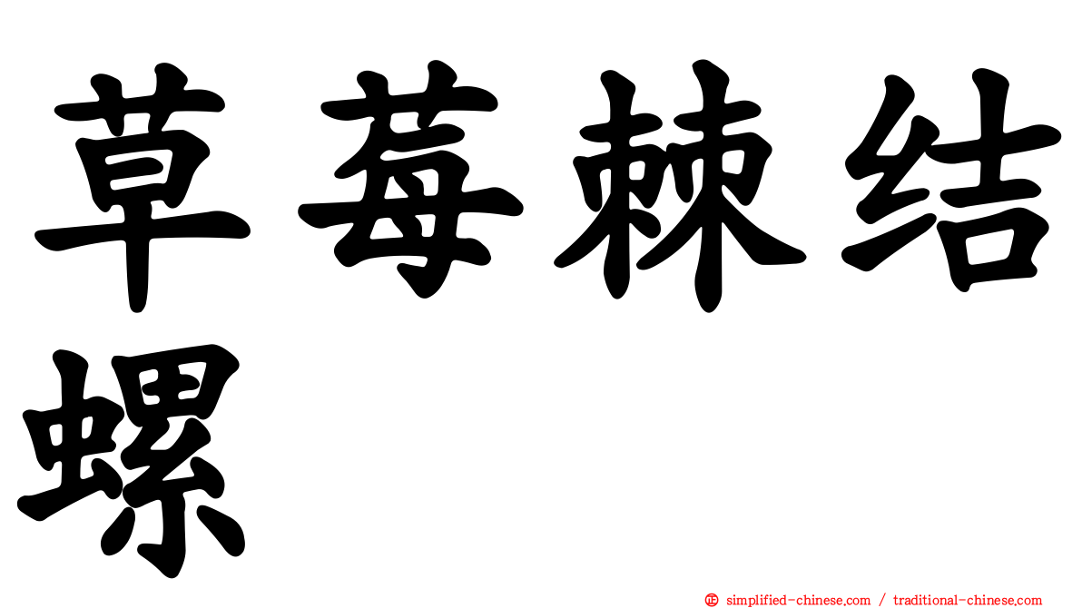 草莓棘结螺