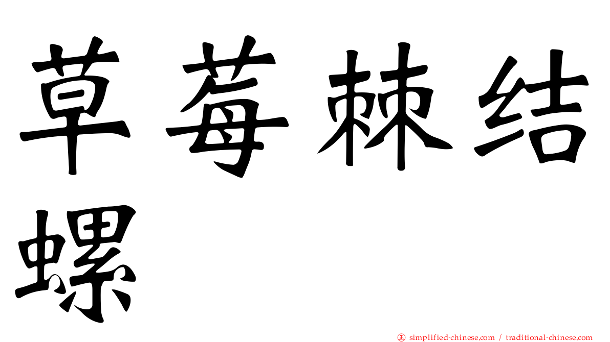 草莓棘结螺
