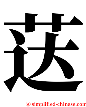 荙 serif font