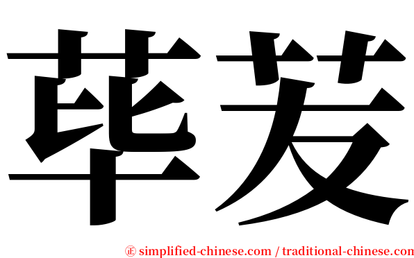 荜苃 serif font