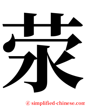 荥 serif font