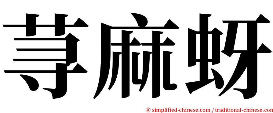 荨麻蚜 serif font