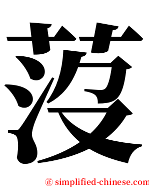 莈 serif font