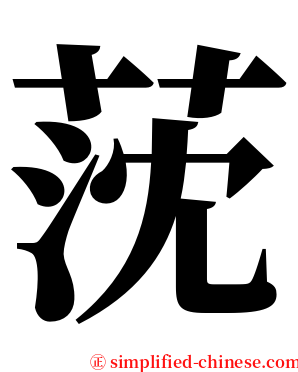 莐 serif font
