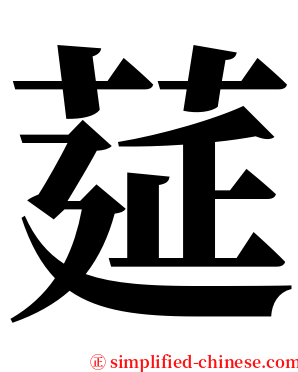 莚 serif font