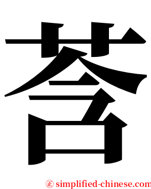 莟 serif font