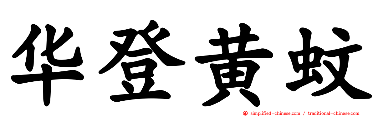 华登黄蚊