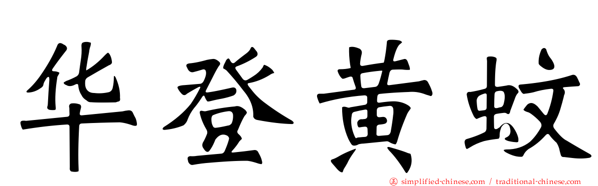 华登黄蚊