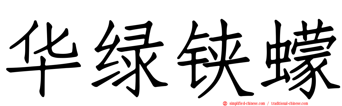 华绿铗蠓