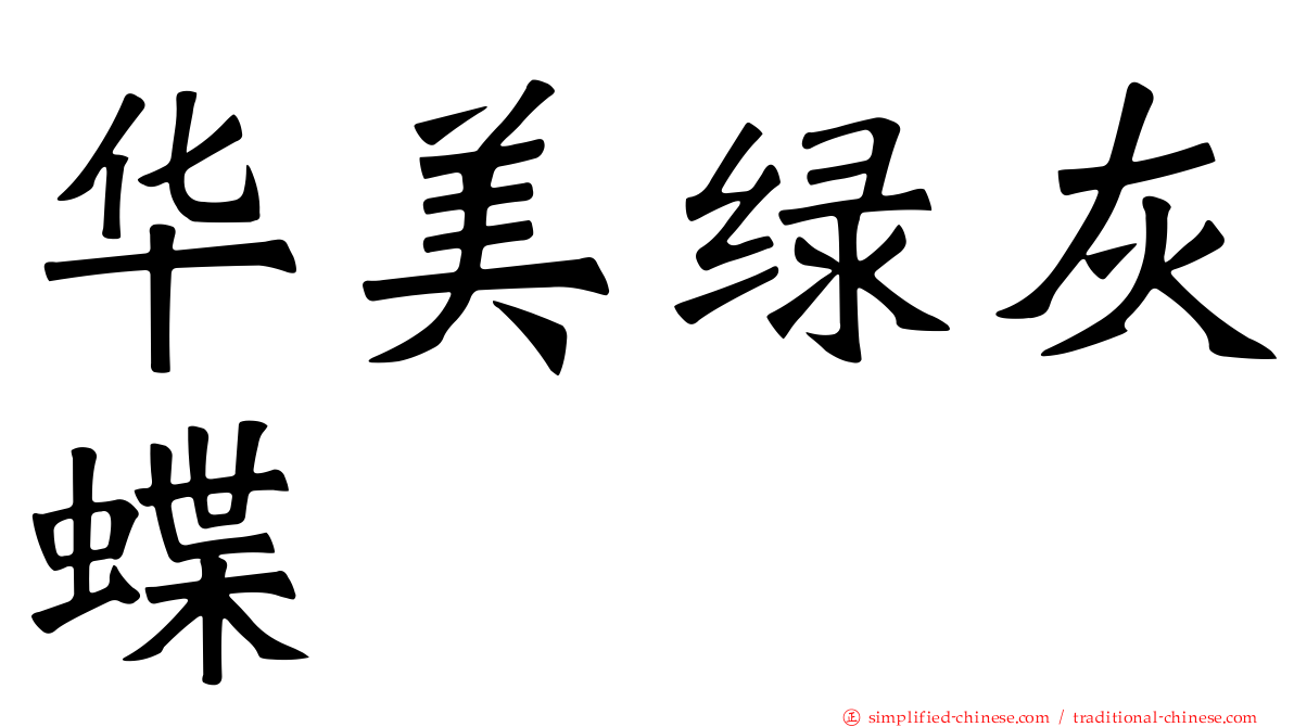 华美绿灰蝶