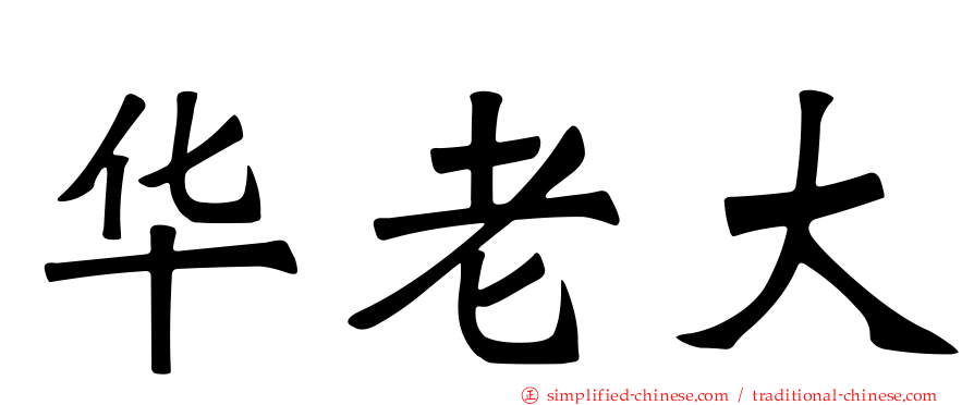 华老大