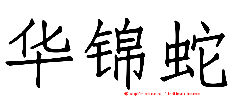 华锦蛇