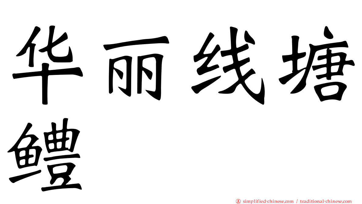 华丽线塘鳢