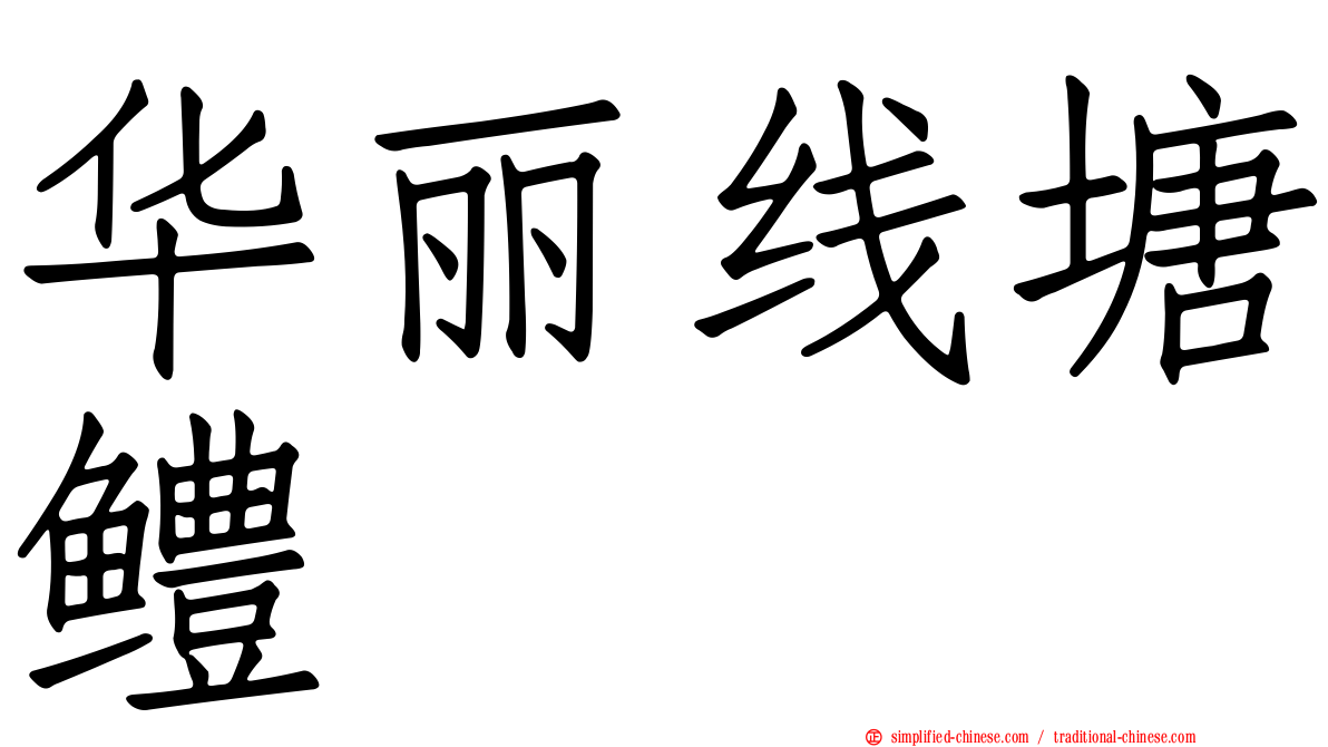 华丽线塘鳢
