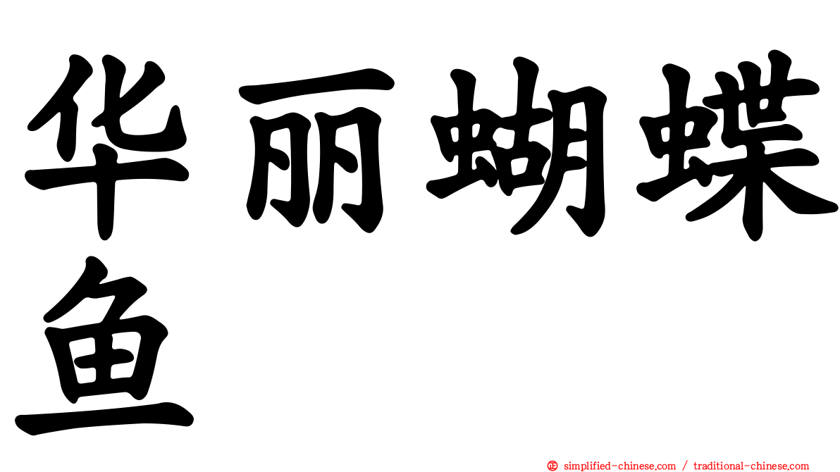 华丽蝴蝶鱼