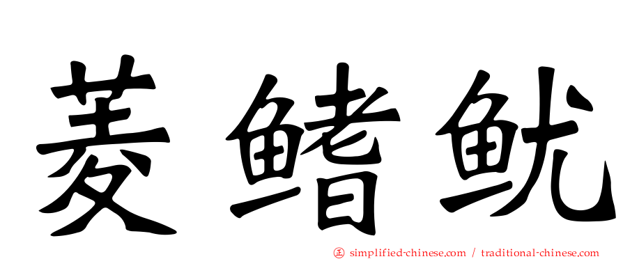 菱鳍鱿