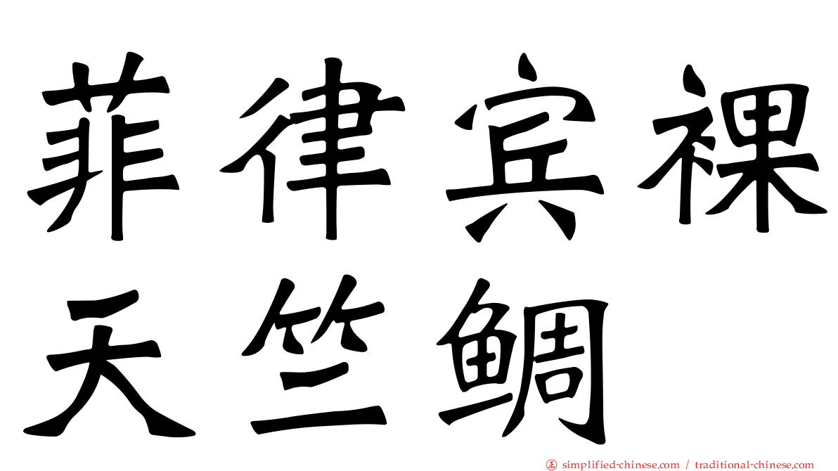 菲律宾裸天竺鲷