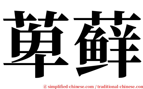 萆藓 serif font