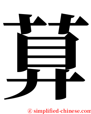 萛 serif font