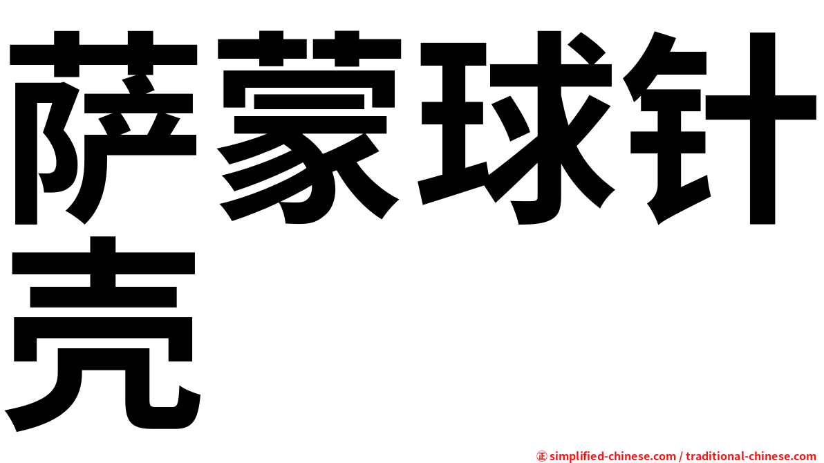 萨蒙球针壳