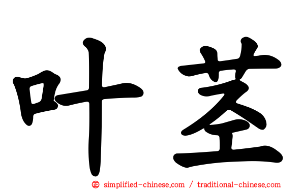 叶茎