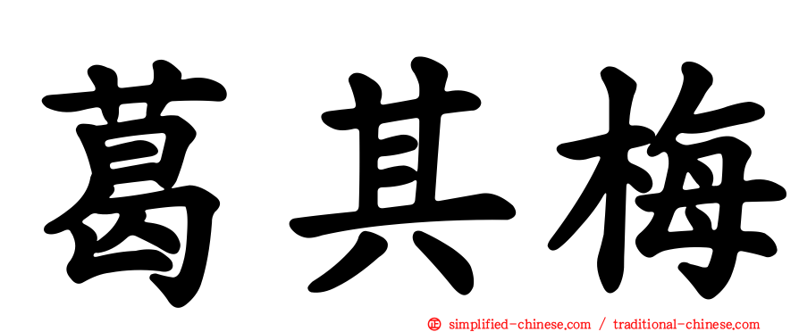 葛其梅
