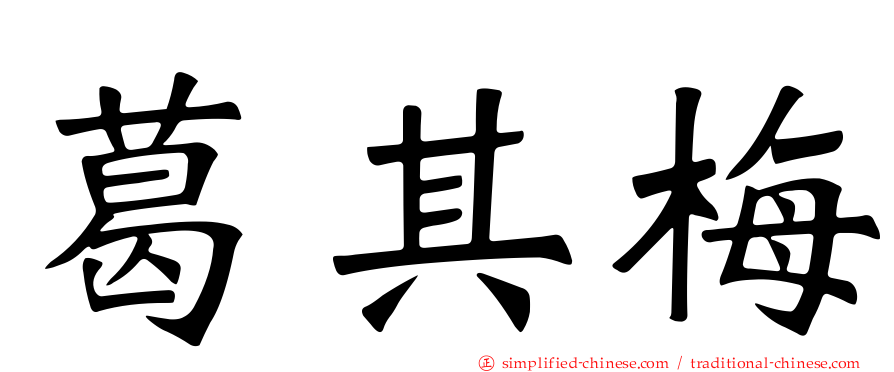 葛其梅