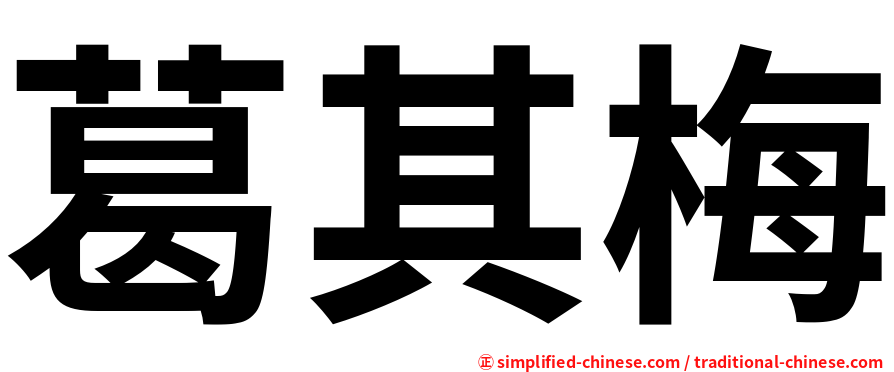 葛其梅