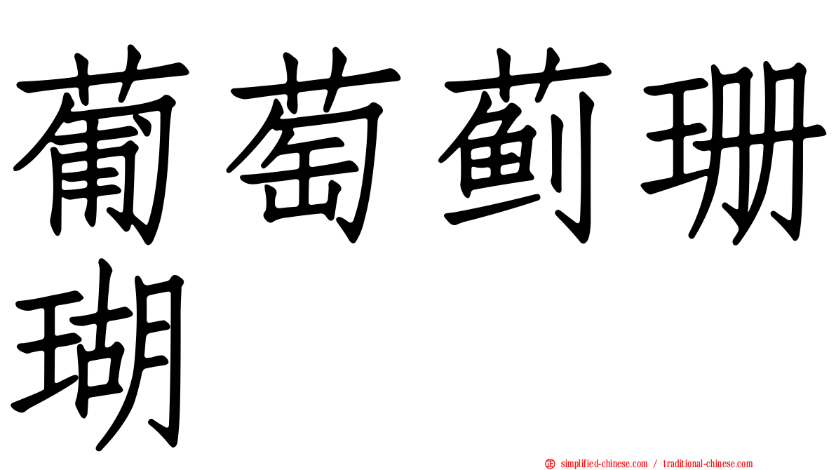 葡萄蓟珊瑚