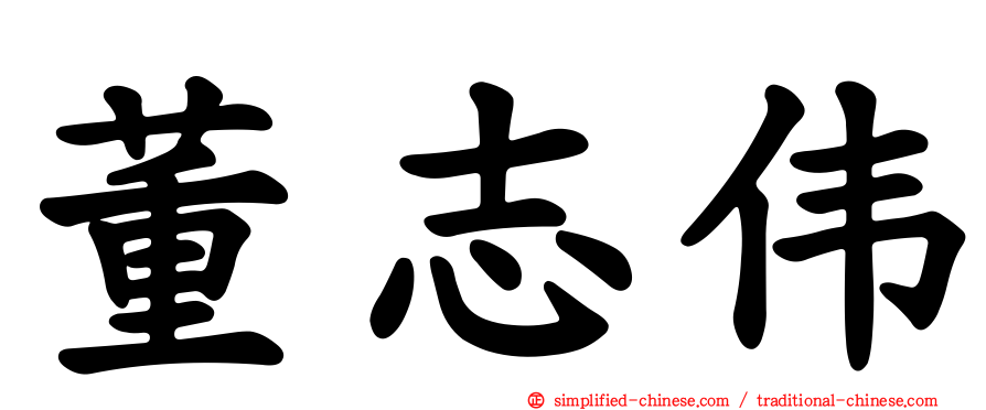 董志伟