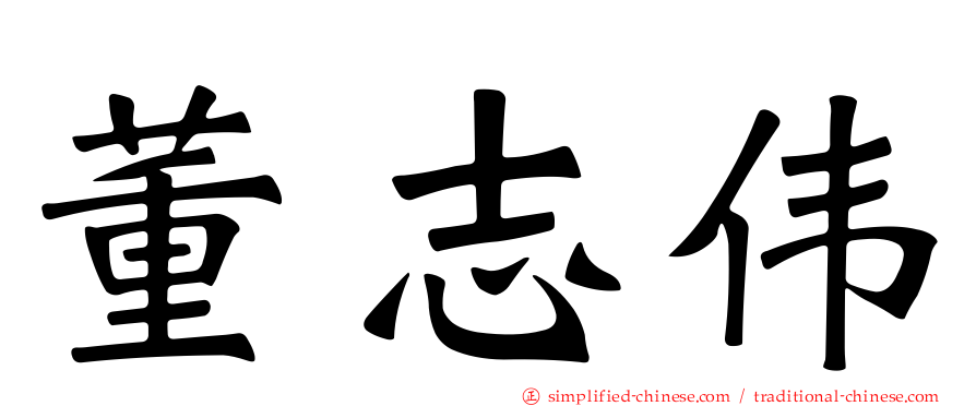 董志伟