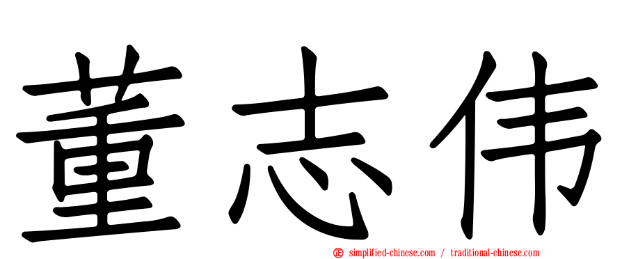 董志伟