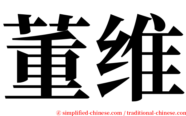 董维 serif font