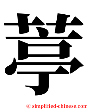 葶 serif font