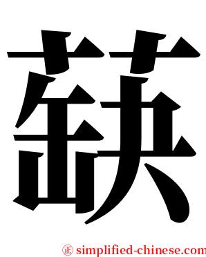 蒛 serif font